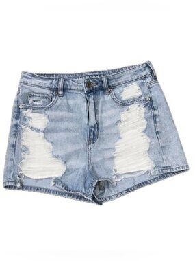 👖☀️ AMERICAN EAGLE Mom Short‎ Thrashed Distressed Denim Shorts Size 6